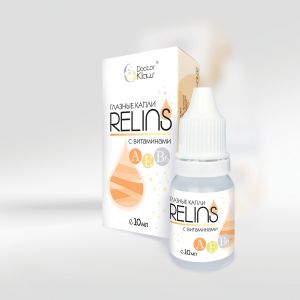 Капли для глаз «RELINS» с комплексом витаминов A-E-B6